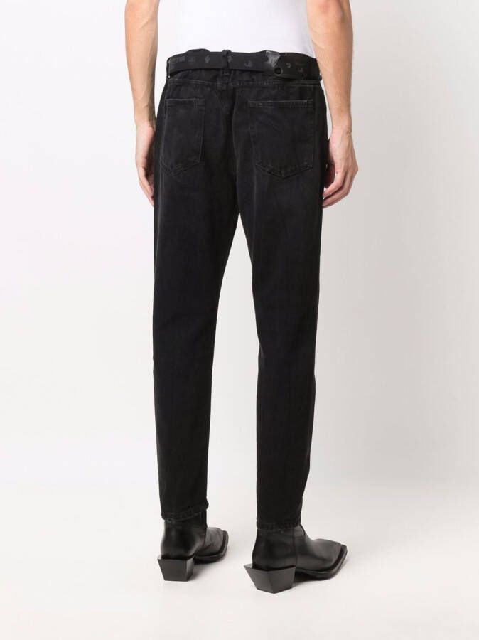 Off-White Jeans met toelopende pijpen Zwart