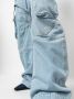 Off White Blauwe laaghangende cargo jeans met harnasdetail Blue Dames - Thumbnail 5
