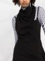 Off-White Jurk met sjaaldetail Zwart - Thumbnail 5