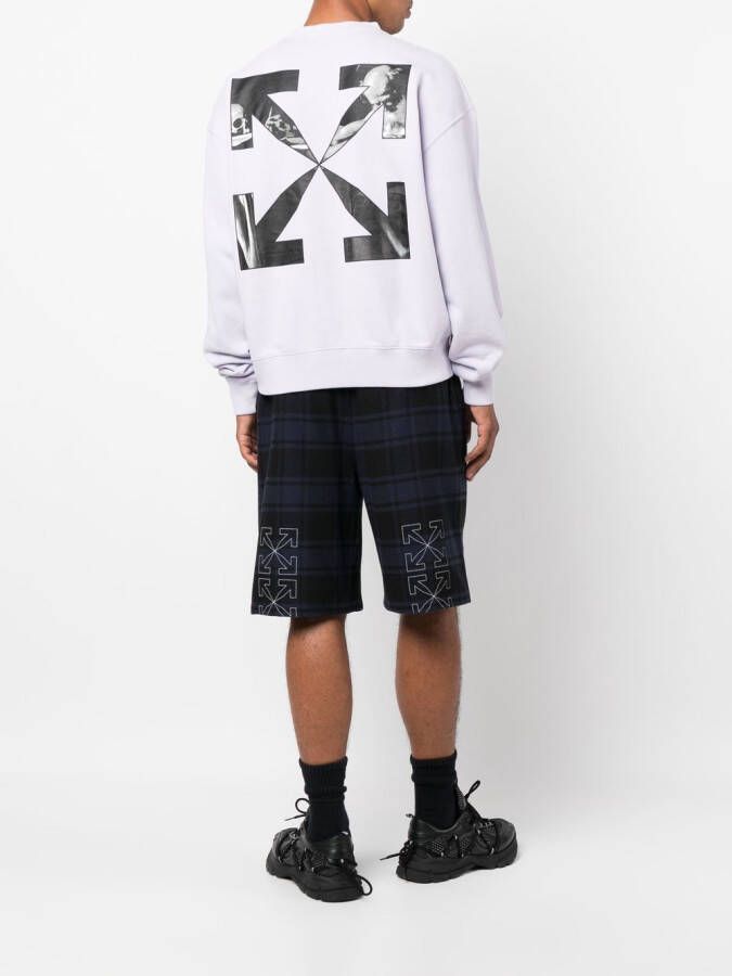 Off-White Katoenen sweater Paars