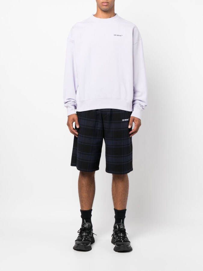 Off-White Katoenen sweater Paars