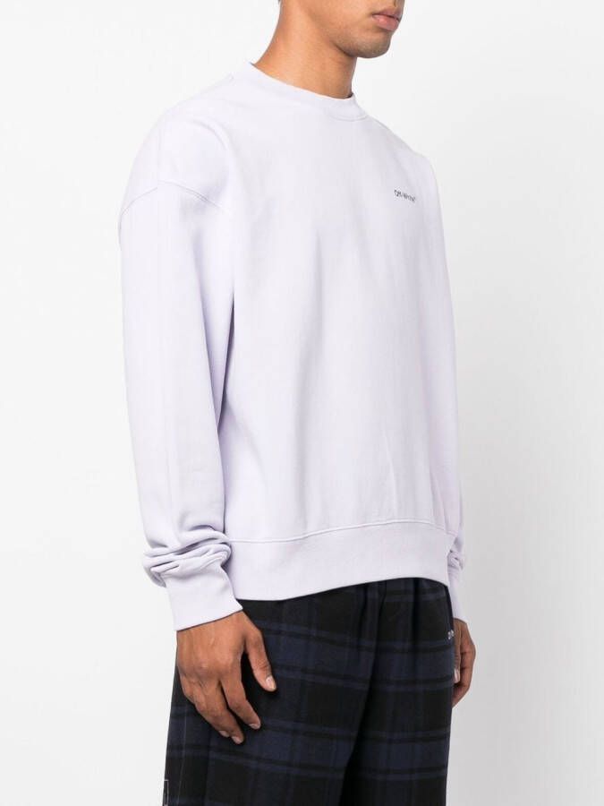 Off-White Katoenen sweater Paars