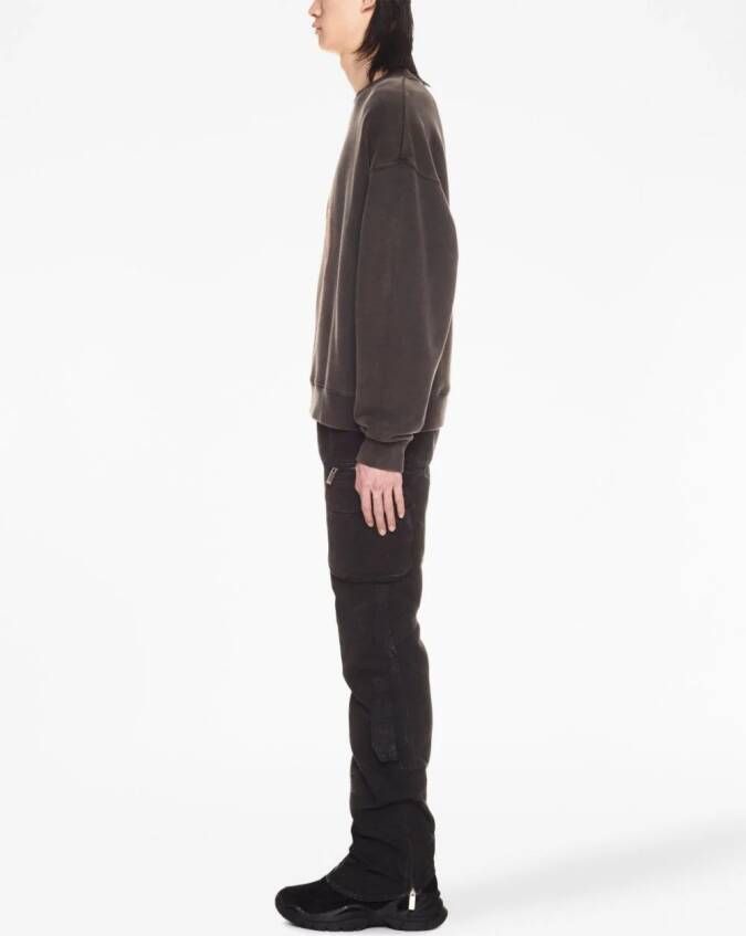 Off-White Katoenen sweater Zwart