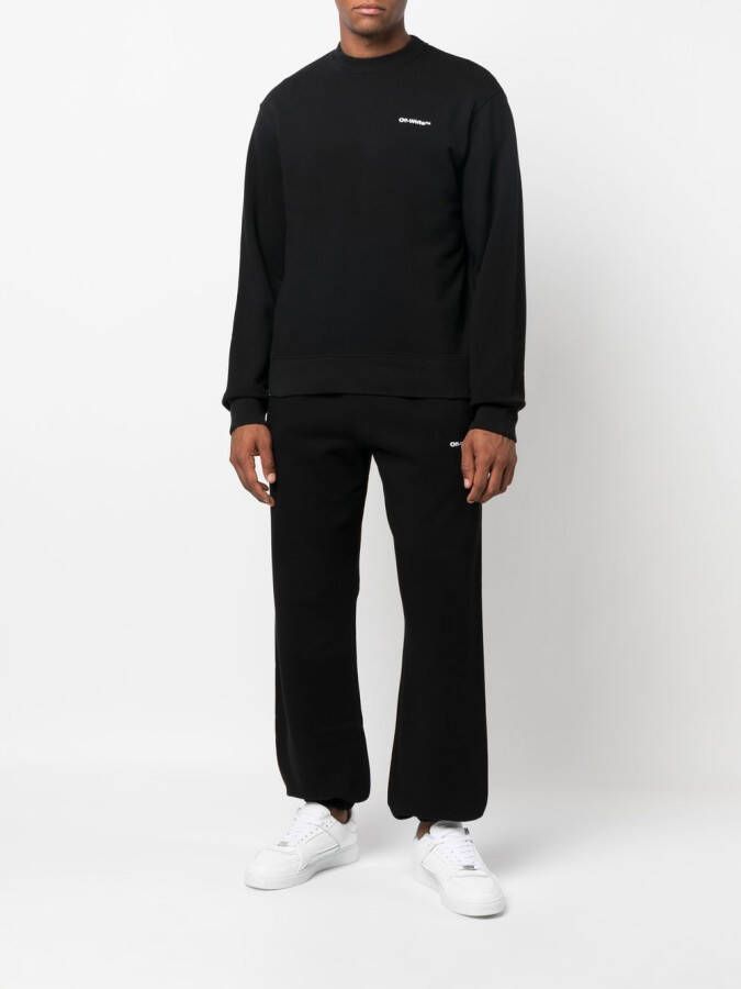 Off-White Katoenen sweater Zwart