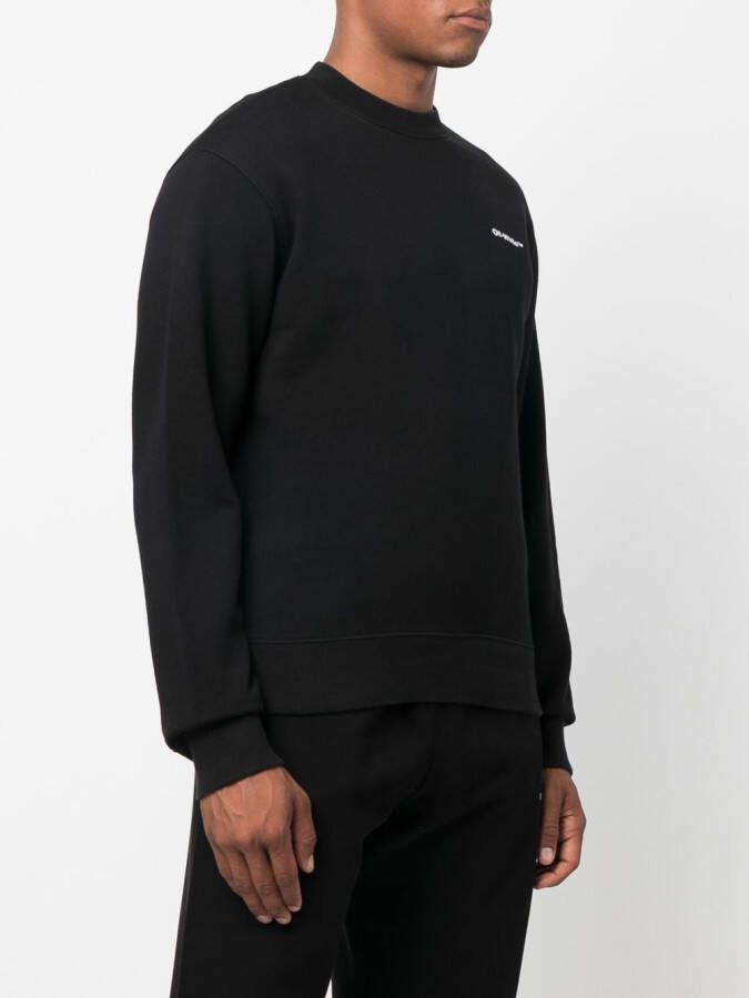 Off-White Katoenen sweater Zwart