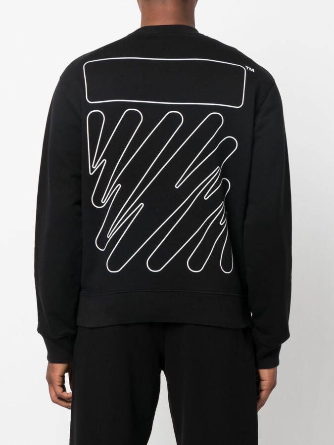 Off-White Katoenen sweater Zwart