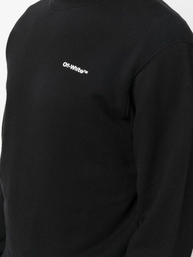 Off-White Katoenen sweater Zwart