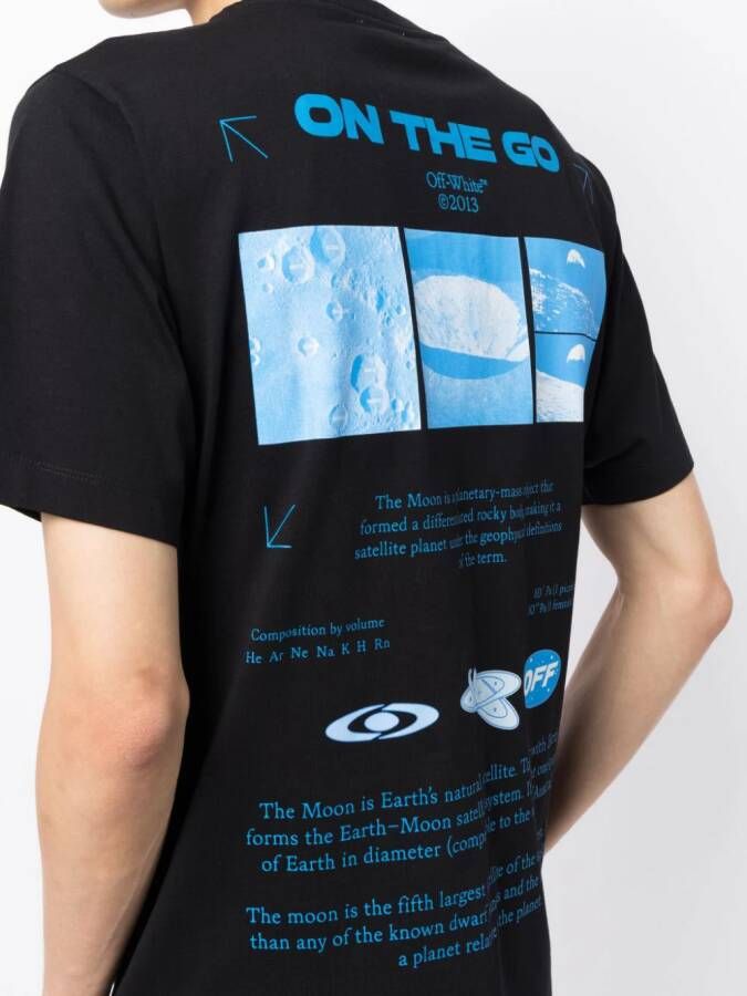 Off-White Katoenen T-shirt Zwart