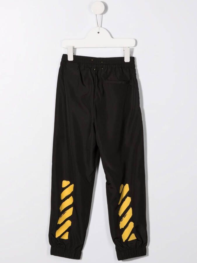 Off-White Kids Broek met logo Zwart