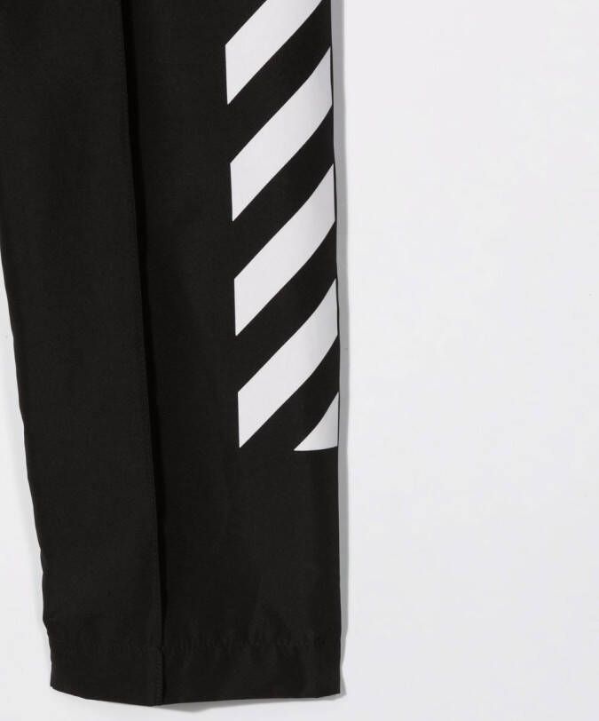 Off-White Kids Broek met print Zwart