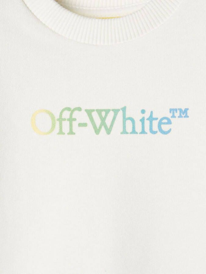 Off-White Kids Katoenen shorts met Arrow-print Wit