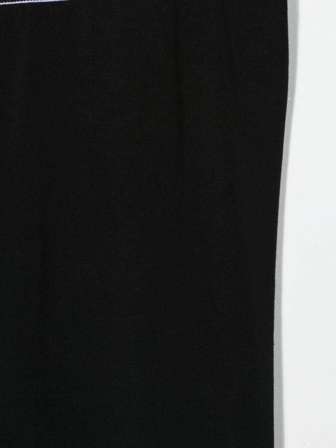 Off-White Kids Legging met logoband Zwart