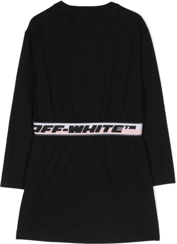 Off-White Kids Jurk met logoprint Zwart