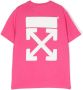 Off-White Kids T-shirt met logoprint Roze - Thumbnail 2