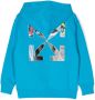 Off-White Kids Hoodie met logoprint Blauw - Thumbnail 2