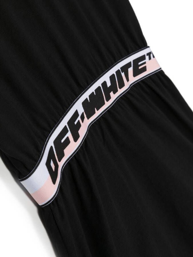 Off-White Kids Jurk met logoband Zwart