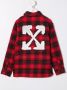 Off-White Kids Overhemd met logopatch Rood - Thumbnail 2