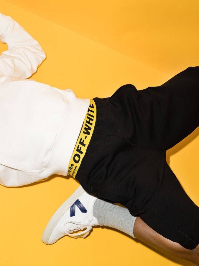 Off-White Kids Shorts met logoband Zwart