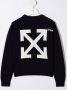 Off-White Kids Sweater met logo Blauw - Thumbnail 2