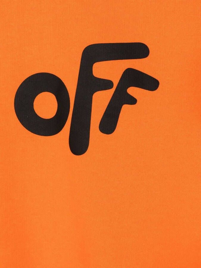 Off-White Kids Sweater met logo Oranje
