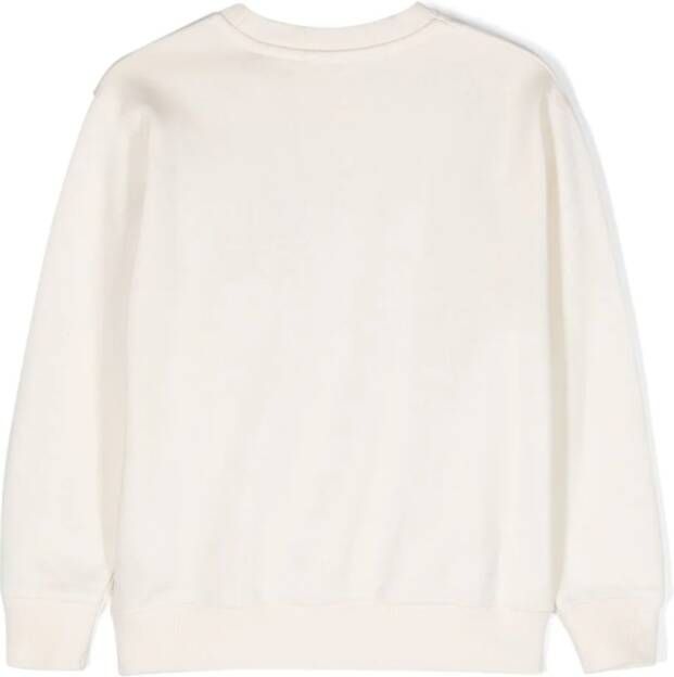 Off-White Kids Sweater met logoprint Beige