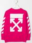 Off-White Kids Sweater met logoprint Roze - Thumbnail 2