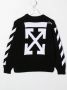 Off-White Kids Sweater met ronde hals Zwart - Thumbnail 3