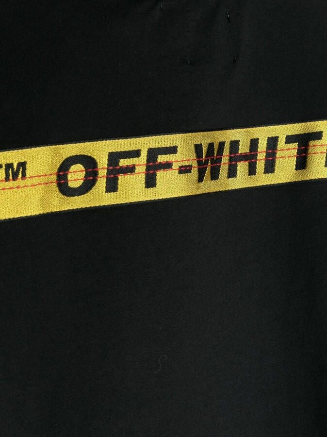 Off-White Kids T-shirt met logo Zwart