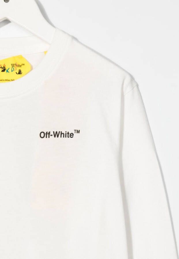 Off-White Kids T-shirt met pijlprint Wit