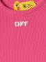 Off-White Kids T-shirtjurk met logoprint Roze - Thumbnail 3