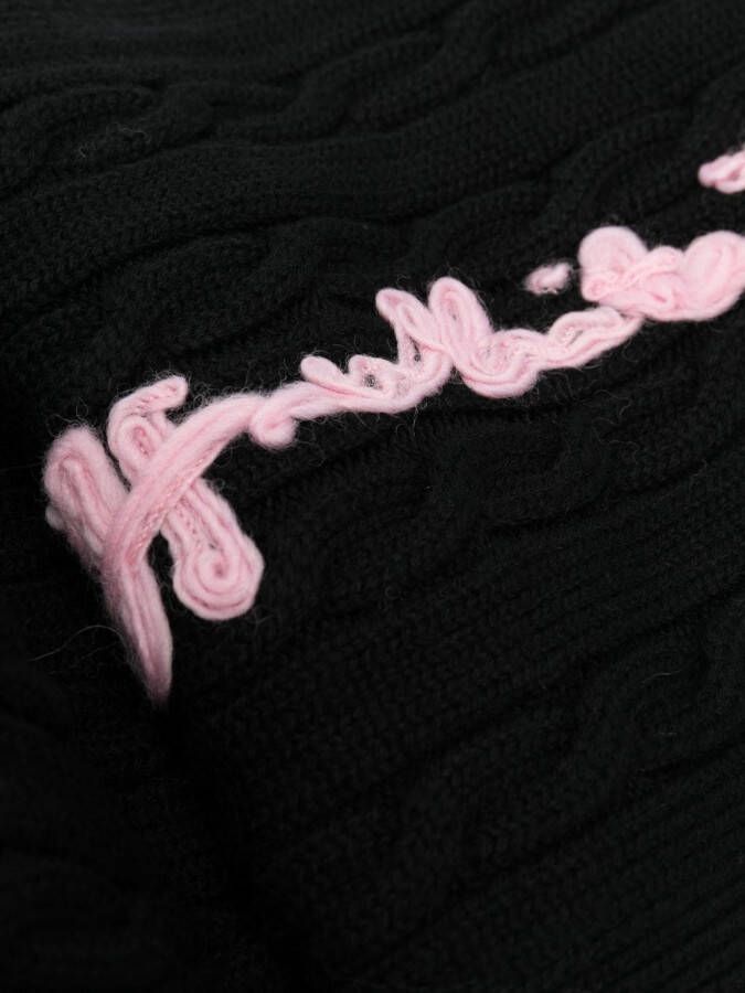 Off-White Kids Wollen sjaal Zwart