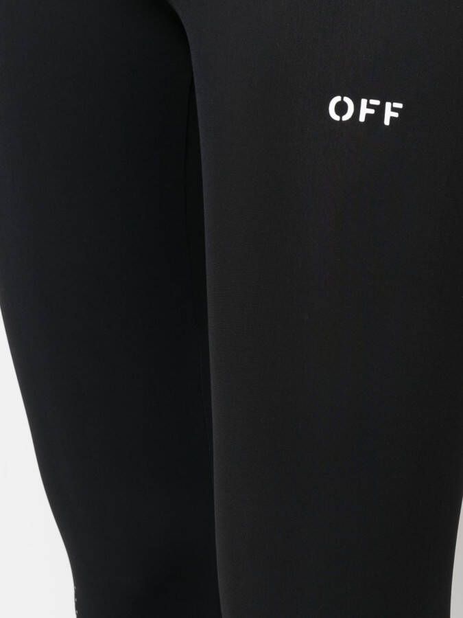 Off-White Legging met logoprint Zwart