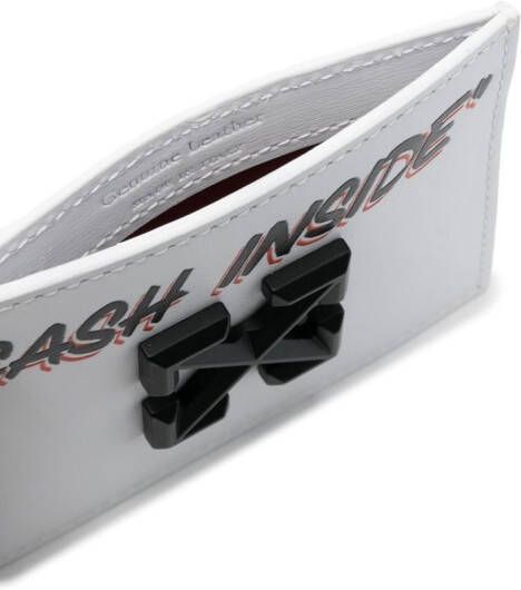 Off-White Leren pasjeshouder Wit
