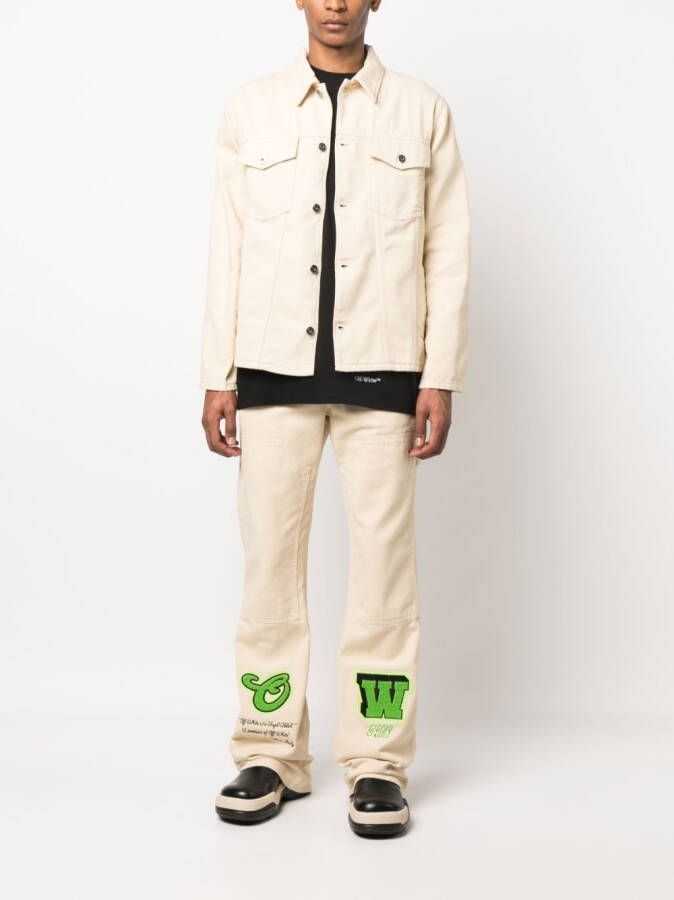 Off-White Straight jeans Beige