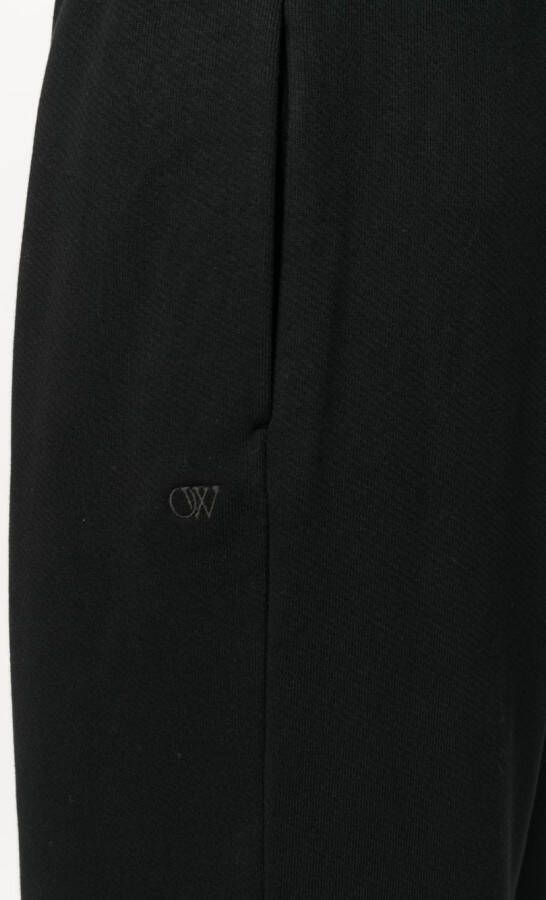 Off-White Trainingsbroek met geborduurd logo Zwart