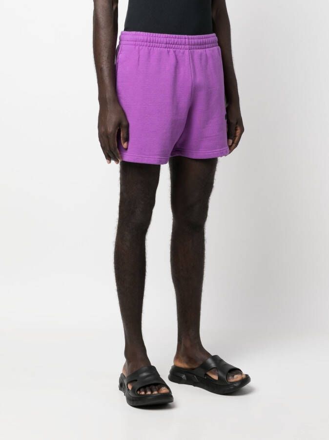 Off-White Trainingsshorts met geborduurd logo Paars
