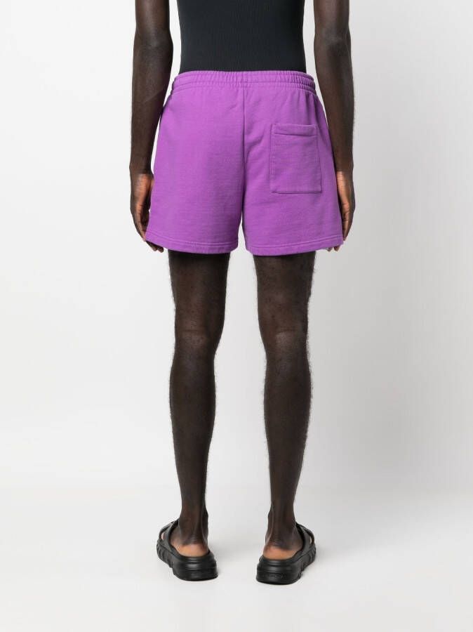 Off-White Trainingsshorts met geborduurd logo Paars