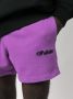 Off-White Trainingsshorts met geborduurd logo Paars - Thumbnail 5