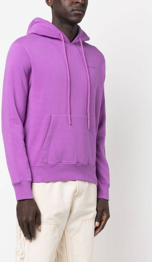 Off-White Hoodie met logoprint Paars