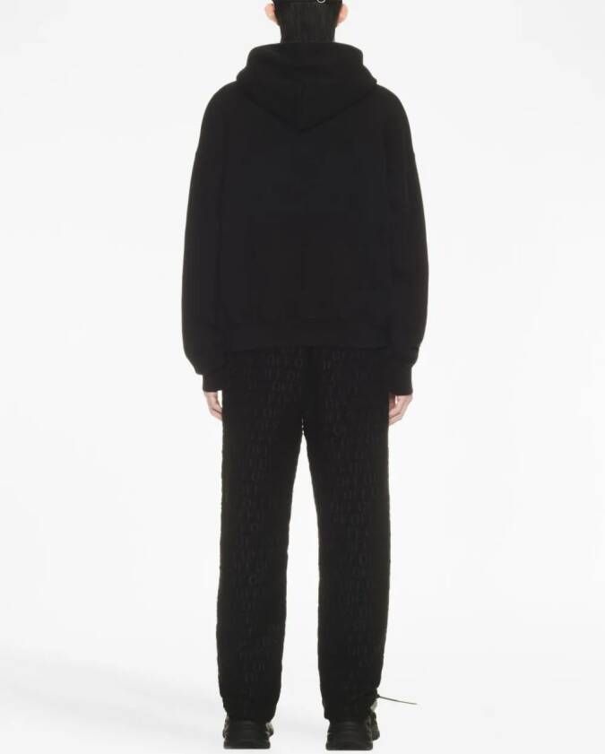 Off-White Off Stamp katoenen hoodie Zwart