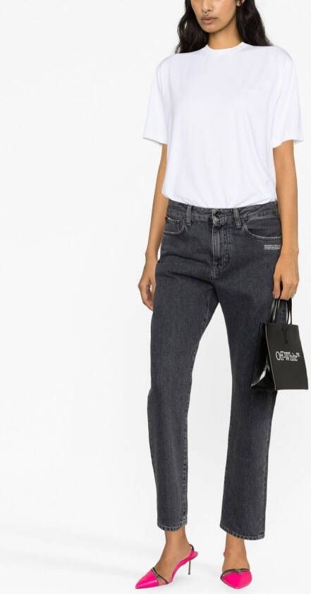 Off-White Jeans met logoprint Grijs