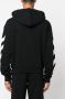 Off White Logo Print Hoodie Zwart Heren - Thumbnail 4