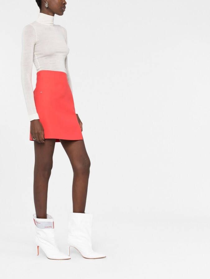 Off-White High waist rok Rood