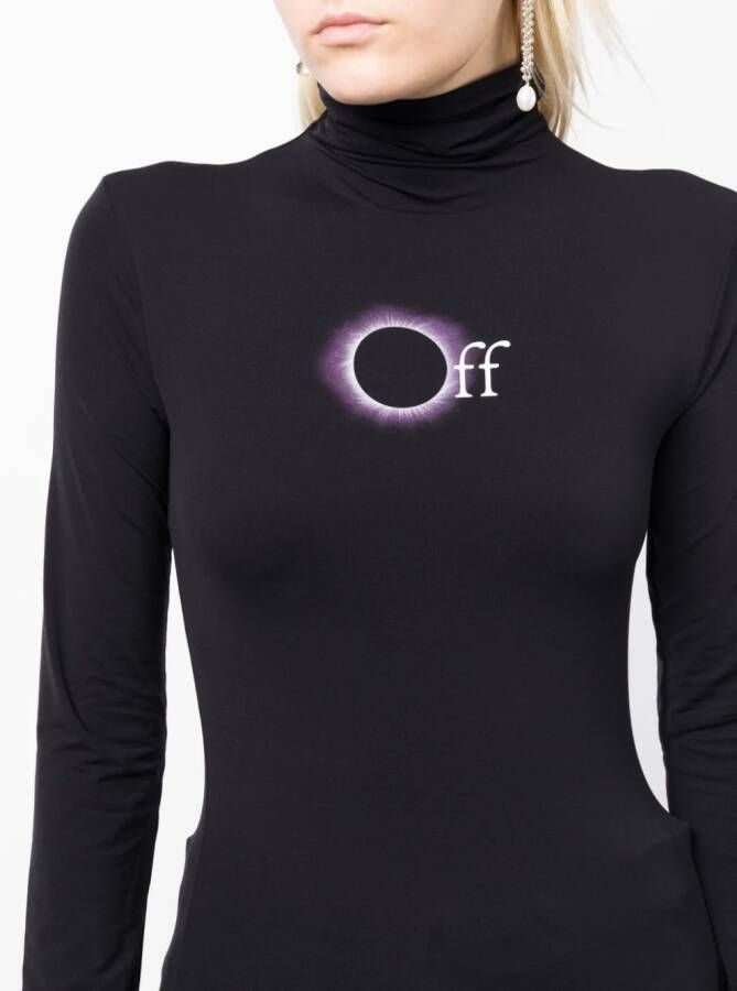 Off-White Top met logoprint Zwart