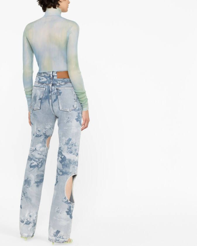 Off-White Cropped top Blauw