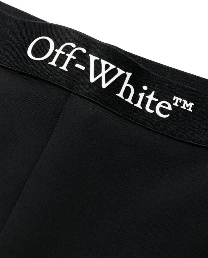 Off-White Legging met logoband Zwart