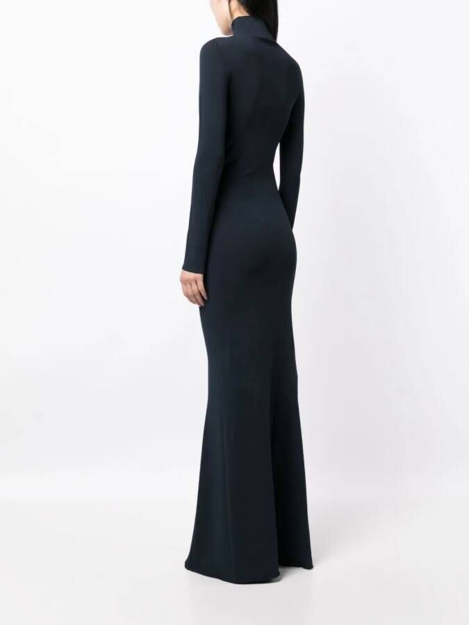 Off-White Jurk met trechterhals Blauw