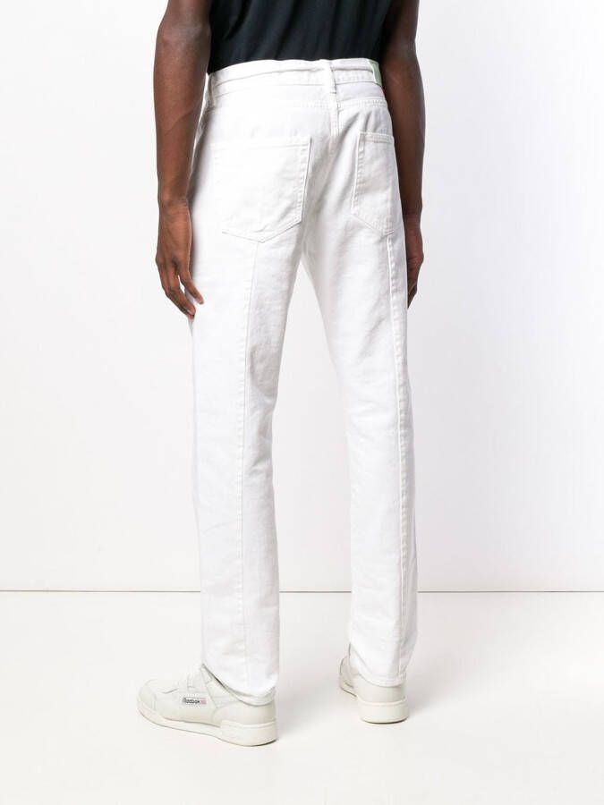 Off-White loose fitted jeans Wit