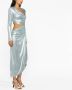 Off-White Mini-jurk met metallic-effect Blauw - Thumbnail 3