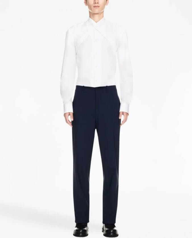 Off-White Mid waist pantalon Blauw